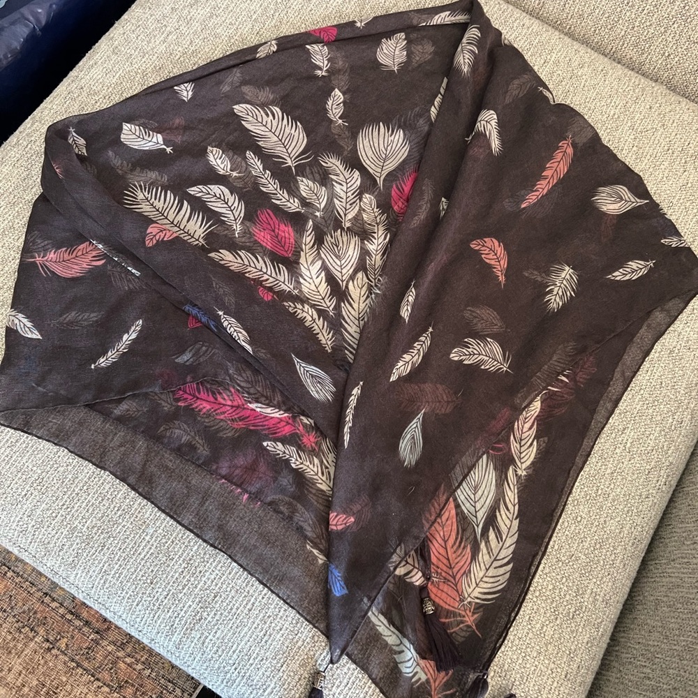 Feather scarf/headwrap - Picture 2 of 4